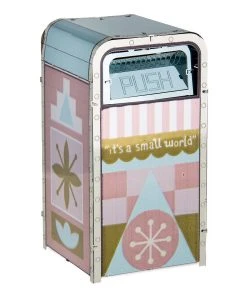 Disney 3D Model Kit - It's A Small World Trash Can - Metal