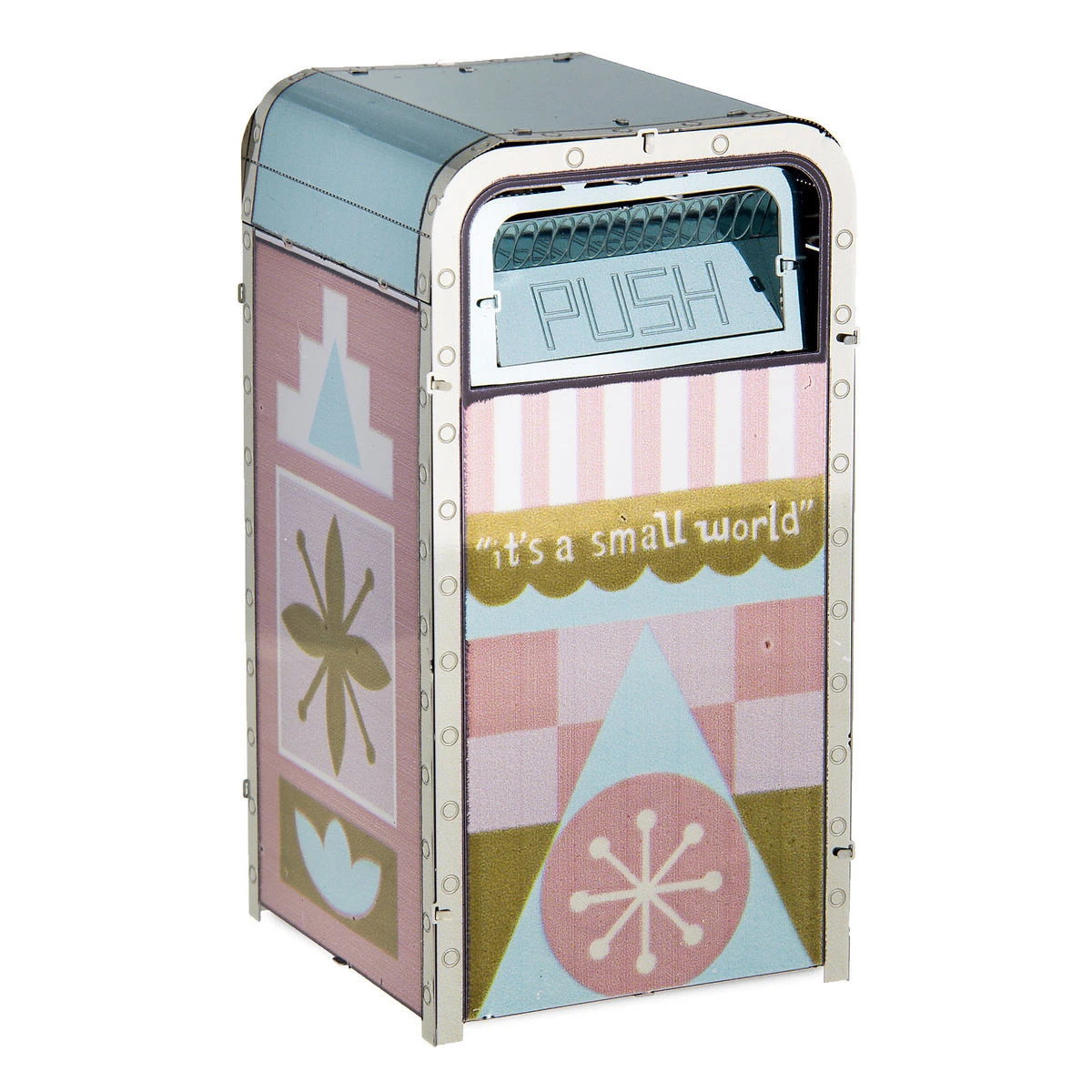 Disney 3D Model Kit - It's A Small World Trash Can - Metal 1 Disney 3D Model Kit - It's A Small World Trash Can - Metal