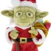 Disney Christmas Plush - Yoda And Santa - 9"