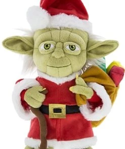 Disney Christmas Plush - Yoda And Santa - 9"