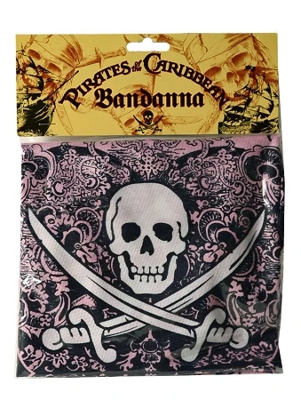Disney Bandana - Pirates Of The Caribbean - Pink 1 Disney Bandana - Pirates Of The Caribbean - Pink