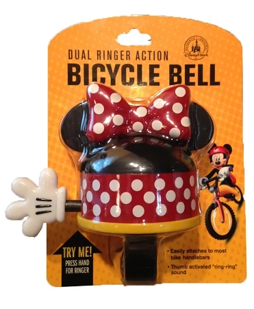 Disney Bicycle Bell - Minnie Mouse - Dual Ringer 1 Disney Bicycle Bell - Minnie Mouse - Dual Ringer