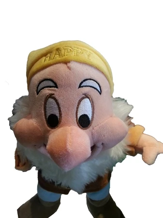Disney Plush - Snow White And The Seven Dwarfs - Happy - 12" 1 Disney Plush - Snow White And The Seven Dwarfs - Happy - 12"