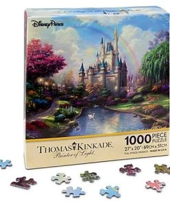 Disney Puzzle - Walt Disney World Cinderella Castle Puzzle By Thomas Kinkade