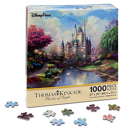 Disney Puzzle - Walt Disney World Cinderella Castle Puzzle By Thomas Kinkade 1 Disney Puzzle - Walt Disney World Cinderella Castle Puzzle By Thomas Kinkade