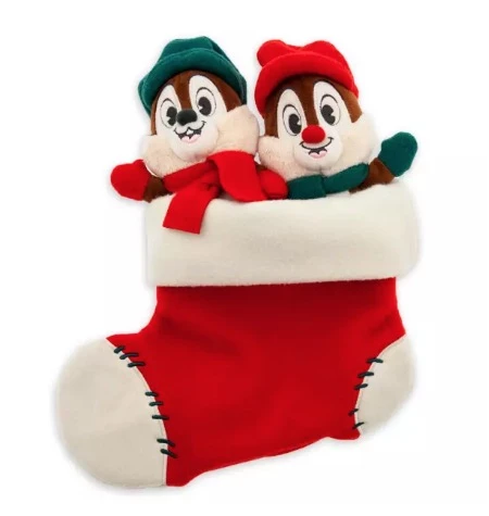Disney Holiday Plush - Chip N Dale In Stocking 1 Disney Holiday Plush - Chip N Dale In Stocking