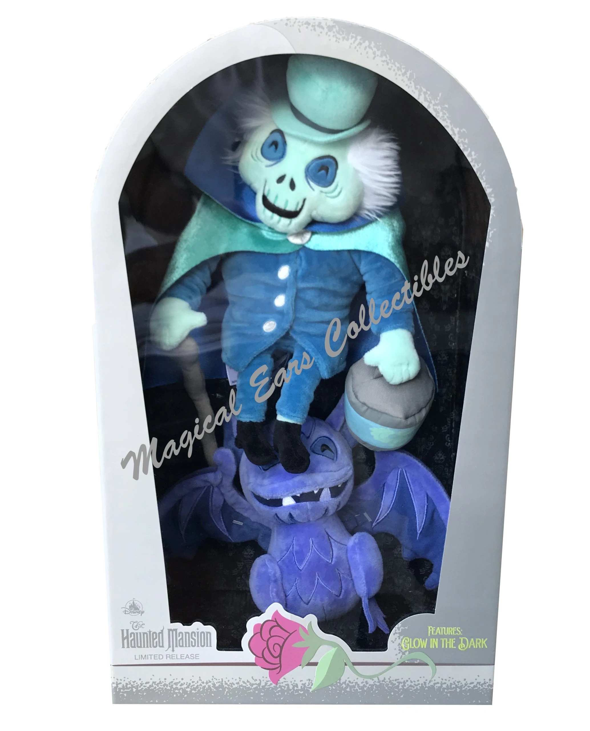 Disney Plush Set - Haunted Mansion - HatBox Ghost And Gargoyle 1 Disney Plush Set - Haunted Mansion - HatBox Ghost And Gargoyle