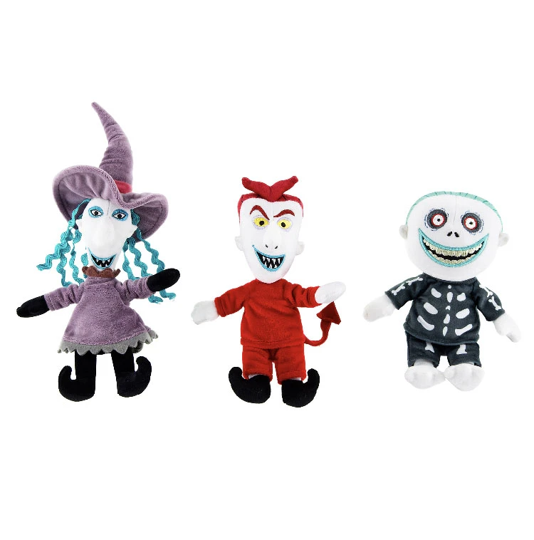 Disney Plush Set - Shock Lock And Barrel - Nightmare Before Christmas 1 Disney Plush Set - Shock Lock And Barrel - Nightmare Before Christmas