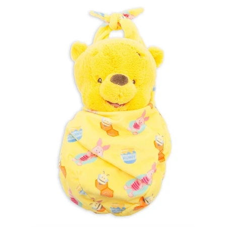 Disney Blanket Pouch Plush - Baby Winnie The Pooh - 10" 1 Disney Blanket Pouch Plush - Baby Winnie The Pooh - 10"