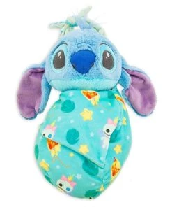 Disney Blanket Pouch Plush - Baby Stitch - 10"