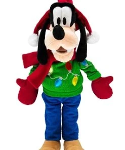 Disney Plush - Holiday Goofy - Medium - Light Up - 15"