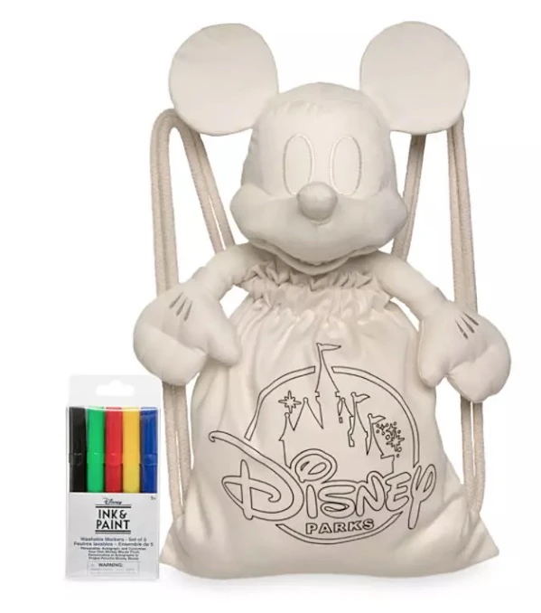 Disney Plush And Tote With Marker Set - Ink & Paint - Mickey Mouse 1 Disney Plush And Tote With Marker Set - Ink & Paint - Mickey Mouse