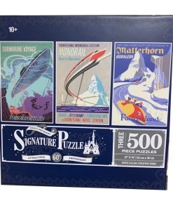 Disney Signature Puzzle Set - Disneyland Attractions - 60th Anniversary