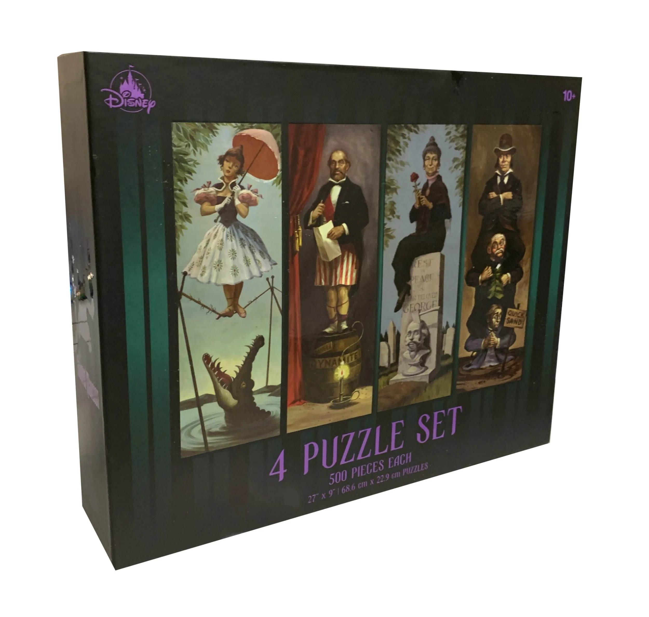 Disney Puzzle Set - The Haunted Mansion Stretching Room - 4 Piece 1 Disney Puzzle Set - The Haunted Mansion Stretching Room - 4 Piece
