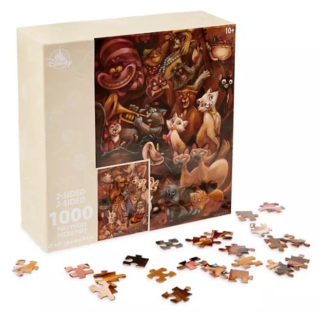 Disney Jigsaw Puzzle - Cats And Dogs - Two-Sided 1 Disney Jigsaw Puzzle - Cats And Dogs - Two-Sided