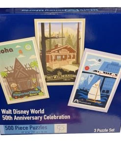 Disney Puzzle Set - 50th Anniversary - Resorts - Set Of 3