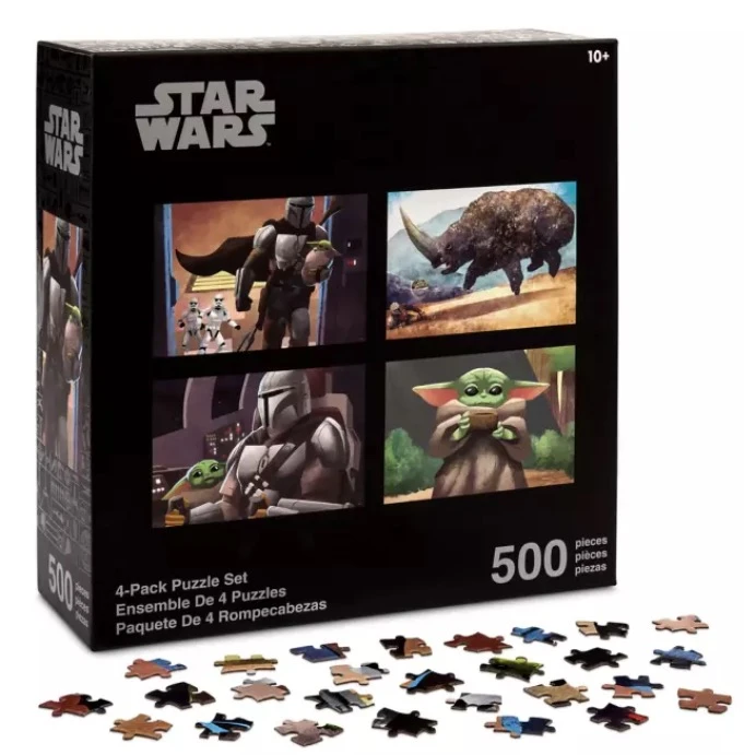 Disney Puzzle Set - Star Wars The Mandalorian - 4 Pack 1 Disney Puzzle Set - Star Wars The Mandalorian - 4 Pack