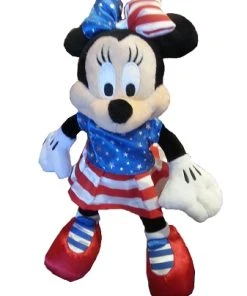 Disney Plush - Minnie Mouse - Patriotic - Red White Blue