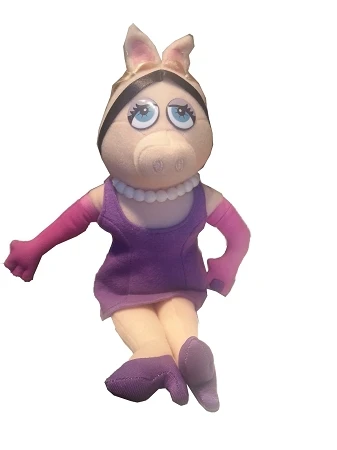 Disney Plush - Miss Piggy Bean Bag Plush - The Muppets - 9'' 1 Disney Plush - Miss Piggy Bean Bag Plush - The Muppets - 9''